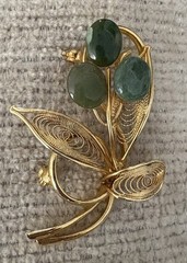 Lot Of 14 Vintage Miscellaneous Unsigned Brooches Pins Jewelry $3.57 Per Brooch