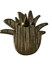 Aloe Plant Pin Pinback Brooch Gardening Nature 1” in Pot Gold Tone Horticultural