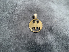 BATMAN Rare 14K Yellow Gold Charm Pendant Michael Anthony DC Comics Licensed
