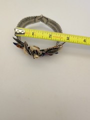 VTG Selro Selini Style Face Mask Bypass Cuff Bracelet Multi Stone Rhinestone