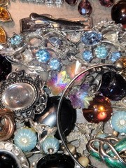 VTG Harvest Craft Repair Wear BEAUTIFUL Rhinestone Jewelry Repair High End Lot