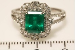 Art Deco Antique 3.80 Ct Natural Emerald Vintage Engagement Ring 925 Silver
