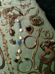 Junk Drawer Lot Vintage Estate 3.9 Lbs All Wearable