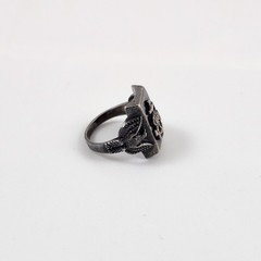 WWII USN Sterling Silver Sweetheart Ring Size 5.25 US Navy 1940s Militaria