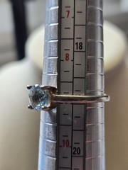 Vintage Jewelry BEAUTIFUL Sterling Silver Ring 💍 With Blue Topaz 💙 Stone