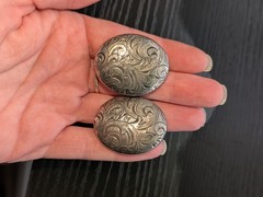 Vintage Clip-on Earrings. Strongly Match Mid-century Burkhardt Jewelery Co.