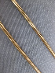 ESTATE LONG 14K ROSE GOLD 3D SOLID SNAKE CHAIN NECKLACE WITH LOBSTER LOCK #28258