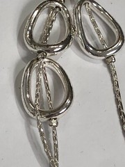 Trifari Multi-Chain Necklace Station Silver 16 in to 17.5 in Length – Vintage