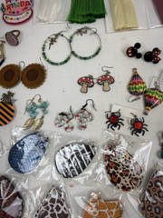 Huge Modern Costume Jewelry Lot 90+ Pieces Earrings Bracelets Eyeglass Chains Et