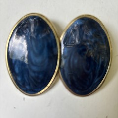 Vintage 1980s 1990s Enamel Earrings Lot Pierced Red Blue Statement Some Signed
