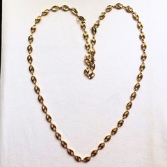 Mariner Anchor Chain Necklace Vintage Signed Classic Preppy Jewelry Gift 34”