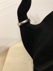 Vintage Large Art Deco Style CZ Silver Tone Cocktail Statement Ring Size 8.25