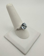 Vintage Avon Sky Blue Topaz Sterling Silver Ring Size 9 3/4