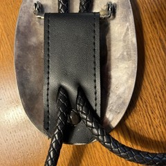 Zuni Bolo Tie, 211 Stones, Larry Moses Begay, Made From Belt Buckle