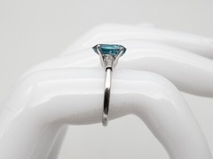 Vintage 1940s $7000 2.30ct Ceylon Natural BLUE Sapphire Diamond Platinum Ring
