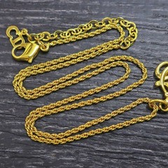 Christian Dior Gold Plated Logo Charm Chain Necklace Pendant #1327c Rise-on