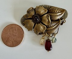 Three Silver Forest Vintage Flower Brooches / Pins- Late 80s/ Early 90s Rare