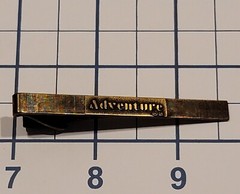Vintage AC GM Adventure Tie Bar Clip Clasp Brass 2.75″