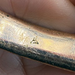 Vintage Victorian Gold Filled Bangle Bracelet Slide 6.5” READ