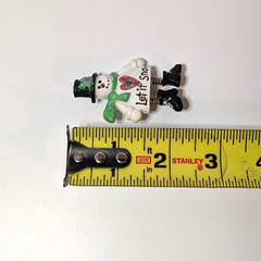 Vintage Snowman Christmas Winter Pin, Let It Snow, Retro Lapel Hat Party Charm