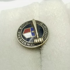 Vintage 10k G.F.W.C Club President Pin 3 Grams, General Federation Women’s Clubs