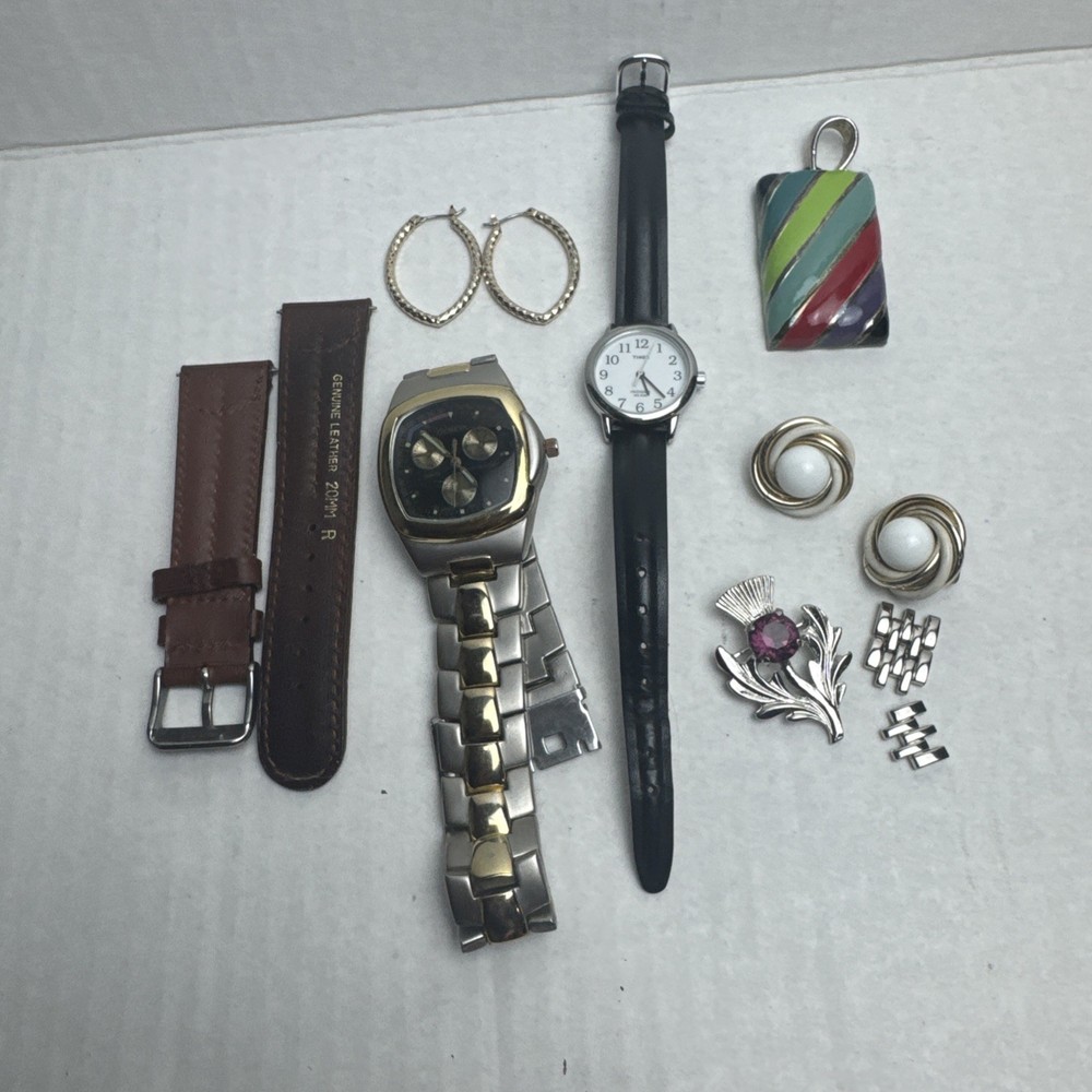 vintage jewelry junk drawer lot— See Description For Details