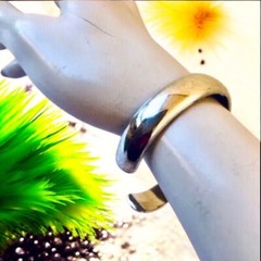 Sterling Silver 925 Cuff Bracelet Solid Smooth 24 grams