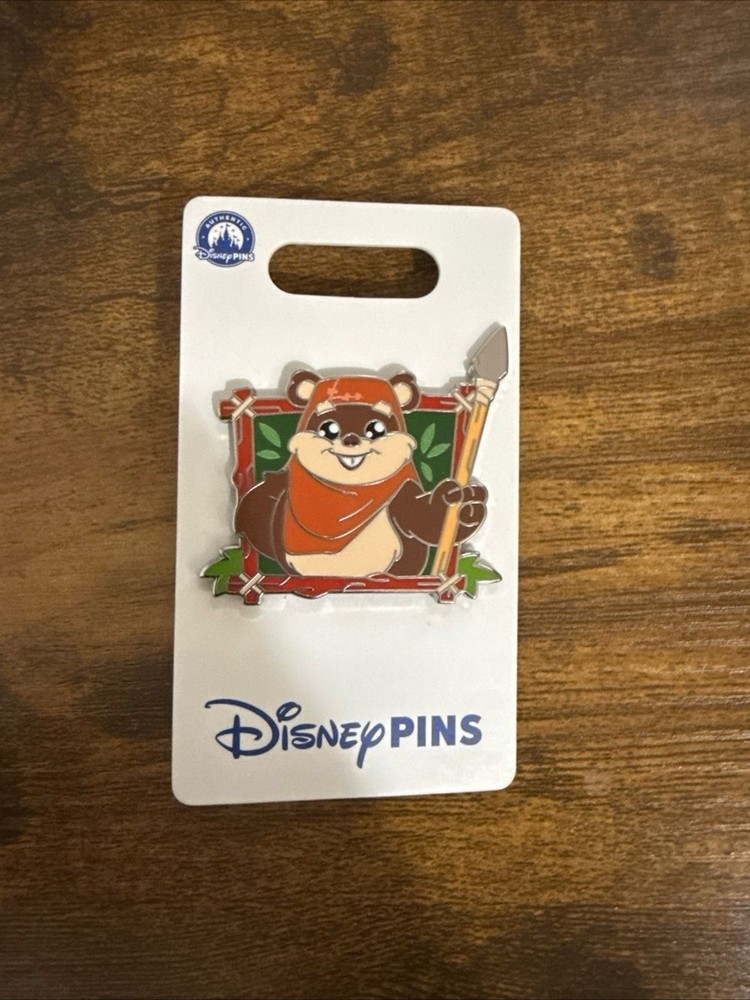 Disney Pins Star Wars Ewok Wicket holding Spear Enamel Pin NIP