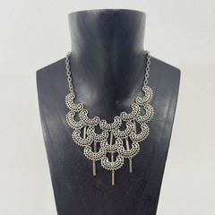 Vintage 1970s Sarah Coventry Charisma Bib Necklace, Fringe Statement Necklace