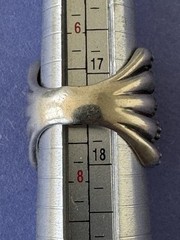 Vintage Signed BW .925 Sterling Silver & 14K Gold RARE Designer Ring