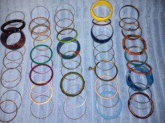 Lot of 100 Vintage Bangle Bracelets From the 1980s & 1990’s Bangles Lot Jelly
