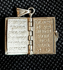925 Sterling Silver Armenian Bible Book Pendant -Tsitsernakaberd Memorial