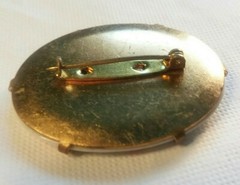 Vintage Jewelry 45mm Ceramic Flower Brooch 02-01-2022