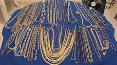 Vintage Mod Necklace Lot Of 62.dainty.simple.26 Signed Monet Avon Trifari J.crew
