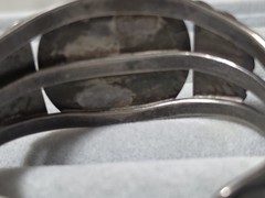Antique John Leekity Sterling Bangle And Ring Zunu Set Crica 1930’s-40’s.