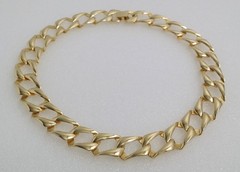 Unsigned Gold Tone Collar Necklace