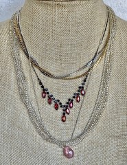 Lot of 9 Vintage Avon Necklaces, Bracelets & Anklet, Some Adjustable
