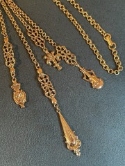 *RARE* ART Arthur Pepper Victorian Revival Tassel Pendant Necklace
