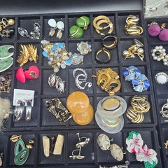 110 Clip On Earring Lot Reseller Lot Bulk Lot Costume Jewelry