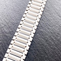 Off-White Black Polkadot Vintage 80s Choker Necklace Adjustable Length