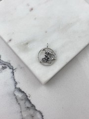 Vintage 925 Sterling Silver Camel Woman Pouring Water Morocco Charm Pendant