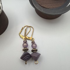 Mixed Vintage Statement Hoop Earrings Seven Pairs