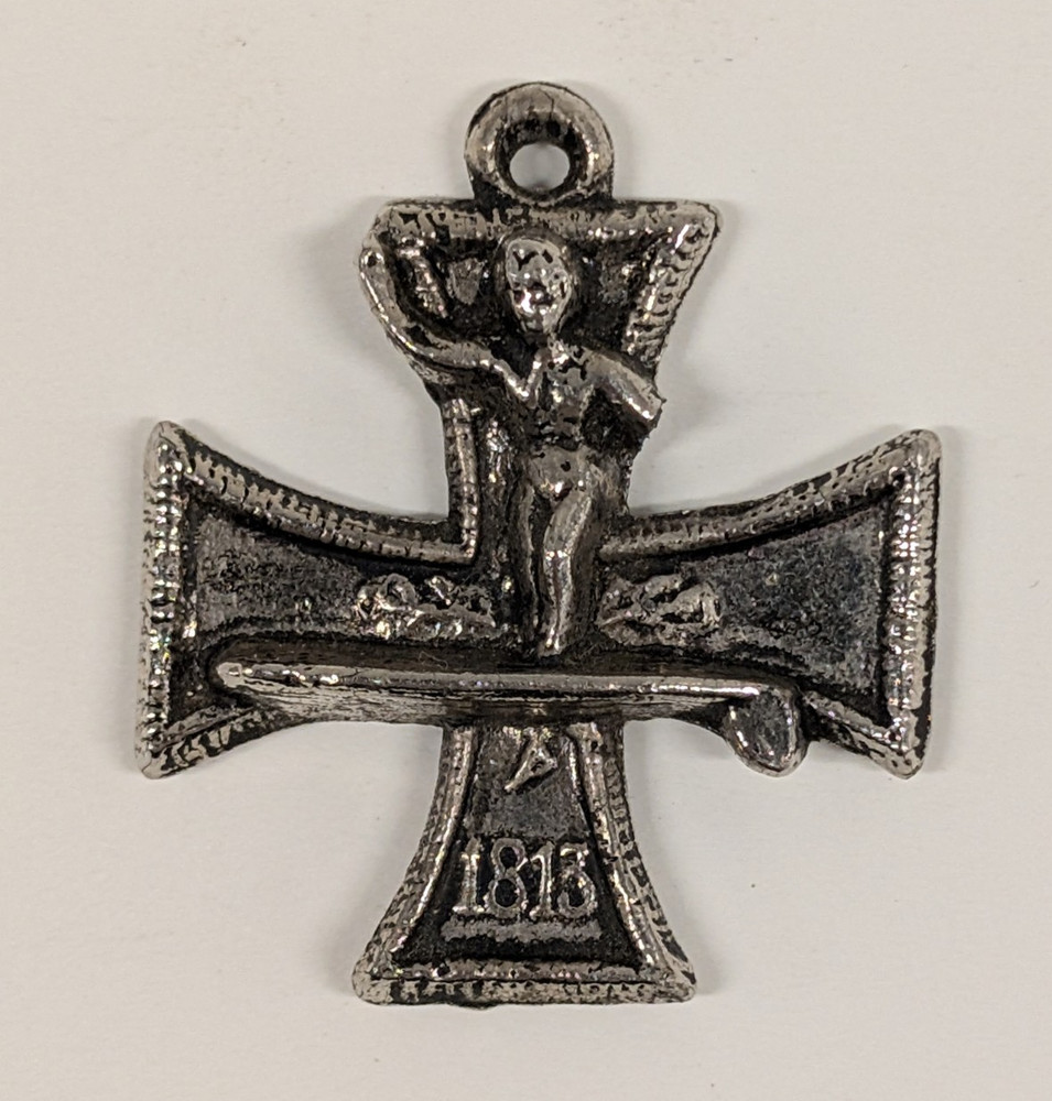 Vintage 1960s Ed “Big Daddy” Roth Surfer Maltese Iron Cross Pendant