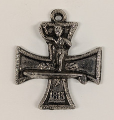 Vintage 1960s Ed “Big Daddy” Roth Surfer Maltese Iron Cross Pendant