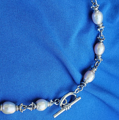 Original STERLING SILVER 925 Deco Necklace 39 Gram Vintage Designer Chain 17″ IN