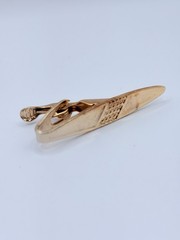 Vintage Swank Mid-Century Gold-tone Cufflinks and Tie Bar Set in Orininal Box