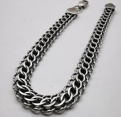 Vintage Bracelet 8.46″ Sterling Silver 925 Handmade 14.75g Unisex Adult