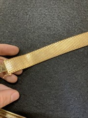 Vintage De Cesare 18K Gold Plated Mesh Bracelet Mens Woman’s Jewelry