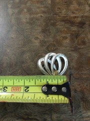 Two Tone Silver & Gold Color Vintage Napier Loop Brooch Pin Fashion Jewelry