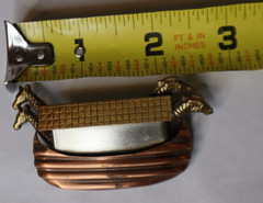 Noahs Ark Lapel pin mixed metals vintage Brooch 2.5 inches wide